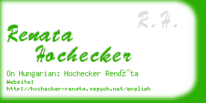 renata hochecker business card